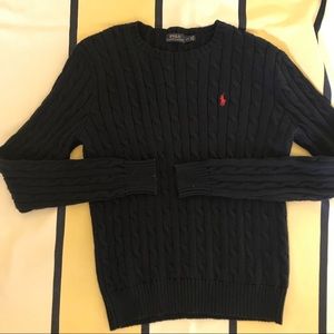 Youth Navy Polo Ralph  Lauren  Sweater Size L